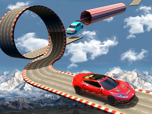 Mega Car Death Ramps 3d - browser game screenshot