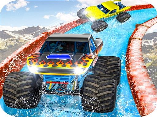 Monster Truck Water Surfing : Truck Racing Games - browser game screenshot