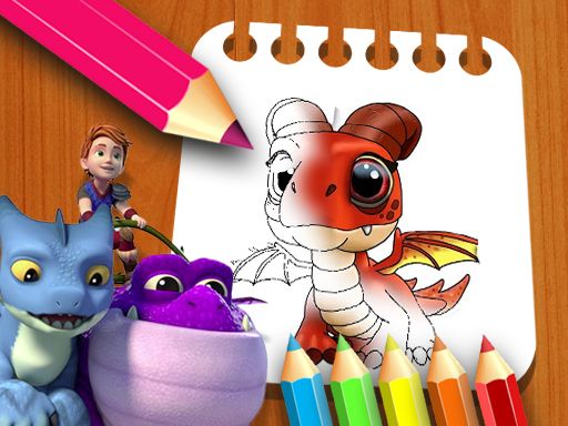 Dragon Rescue Riders Coloring Book Dragon Rescue Riders Coloring Book - browser game screenshot