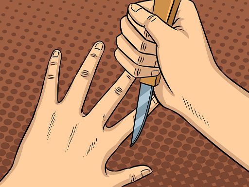 Don Not Cut Your Self - browser game screenshot