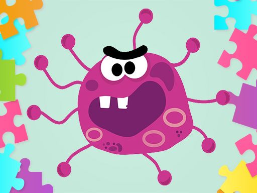 Virus Jigsaw - browser game screenshot