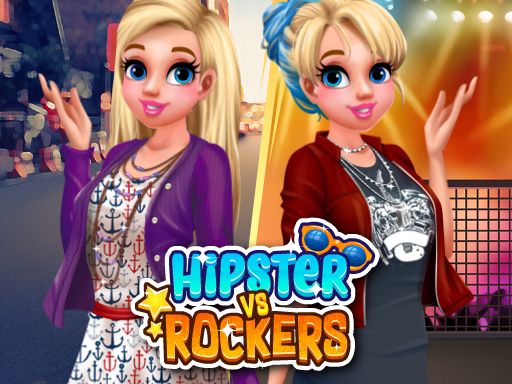 Hipster vs Rockers - browser game screenshot