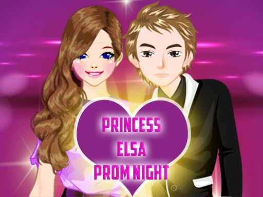 My Princess Elsa At Prom Night - browser game screenshot