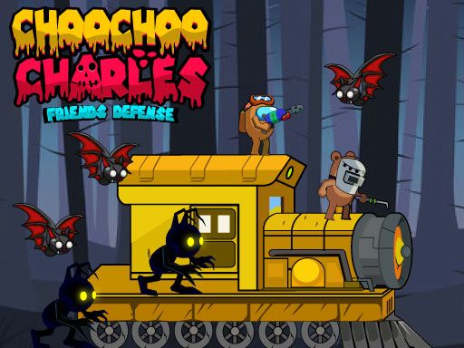 ChooChoo Charles Friends Defense - browser game screenshot