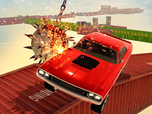 Impossible Classic Stunt Car - browser game screenshot