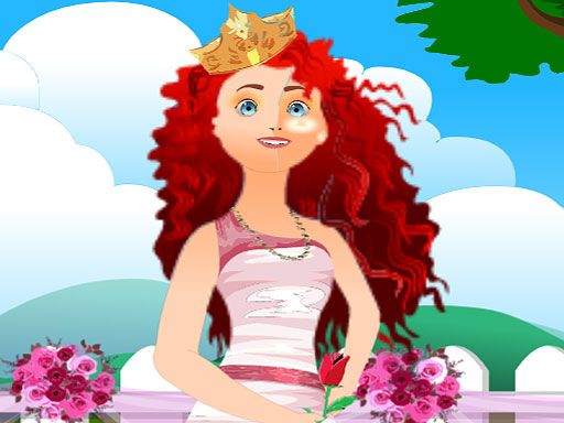 Princess Merida Wedding - browser game screenshot