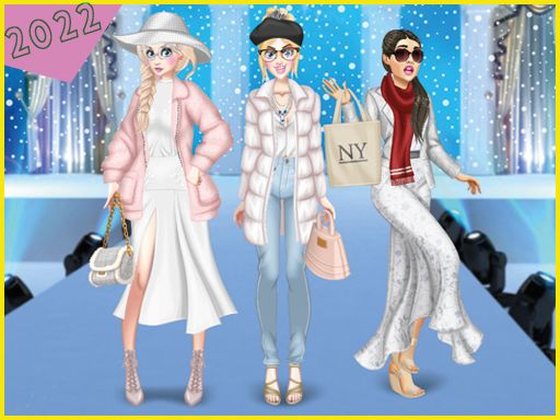 Winter White Outfits: Dress Up Game - browser game screenshot