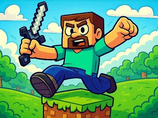 Minecraft Parkour Trials - browser game screenshot
