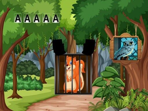 Rescue The Cute Squirrel - browser game screenshot