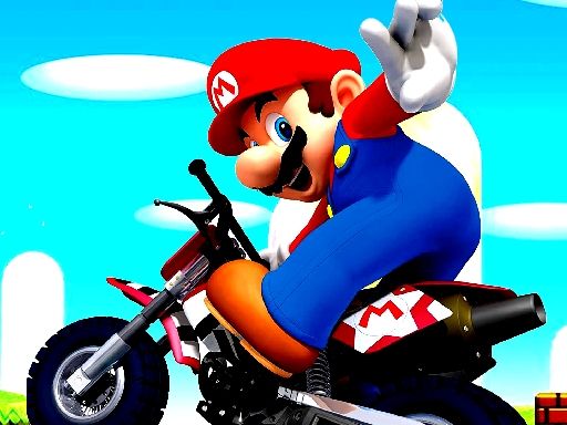 Super Mario Wheelie - browser game screenshot