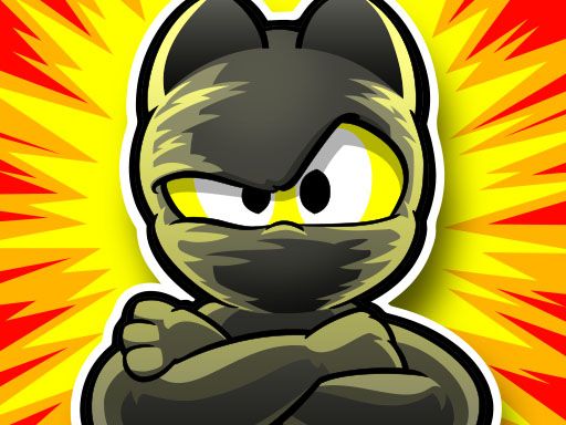 Ninja Hero Cats - browser game screenshot