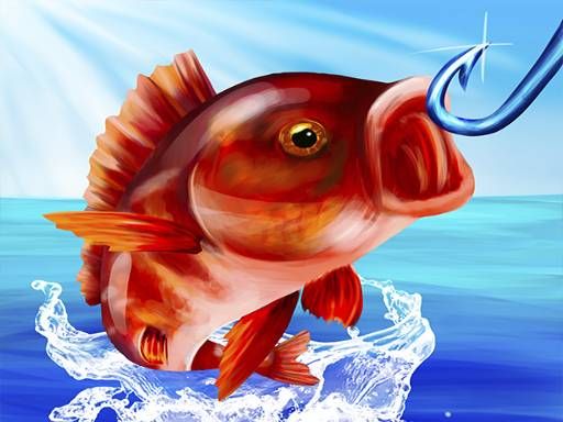 Grand Fishing Game: fish hook - browser game screenshot