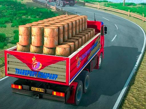 Indian Truck Driver Cargo Duty Delivery - browser game screenshot