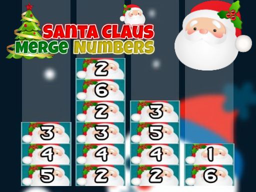 Santa Claus Merge Numbers Santa Claus Merge Numbers - browser game screenshot