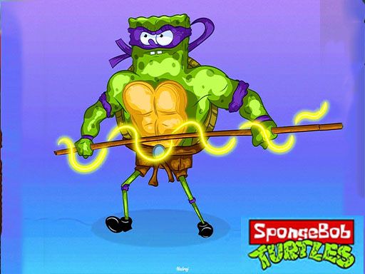 spongebob turtles - browser game screenshot