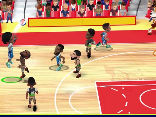 Mini Head Basketball - browser game screenshot