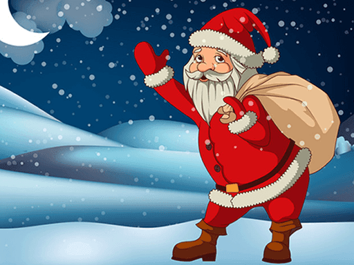 Santa Claus Gift Bag Jigsaw Santa Claus Gift Bag Jigsaw - browser game screenshot