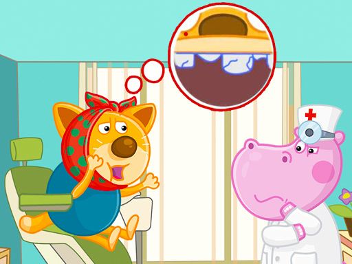 Hippo Dentist - browser game screenshot