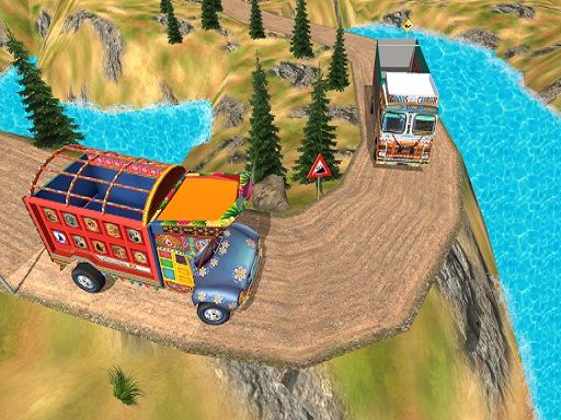US Cargo Truck Driving 3D - browser game screenshot