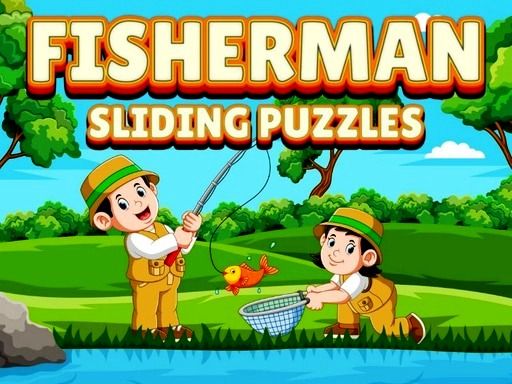 Fisherman Sliding Puzzles - browser game screenshot