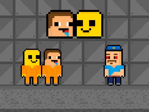 Obby and Noob Barry Prison - browser game screenshot