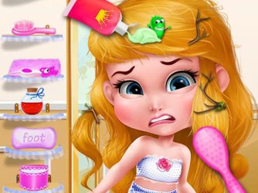 Messy Little Mermaid Makeover - browser game screenshot