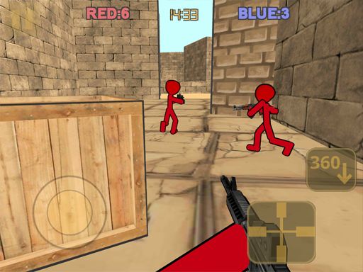 Stickman Counter Terror Shooter - browser game screenshot