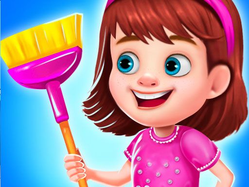 Princess Messy House Cleaning - browser game screenshot