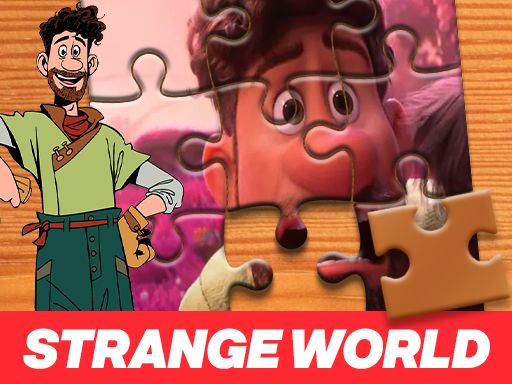 Strange World Jigsaw Puzzle - browser game screenshot