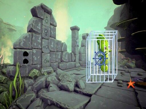 Seahorse Escape - browser game screenshot