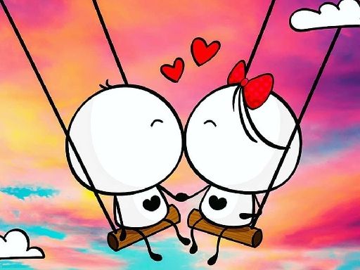 Happy Valentines Day Spot the Difference - browser game screenshot