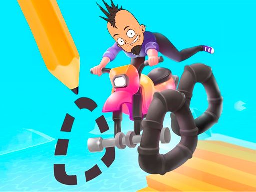 Scribble racing - browser game screenshot
