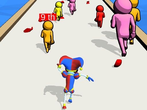 Digital Circus Run And Shoot - browser game screenshot