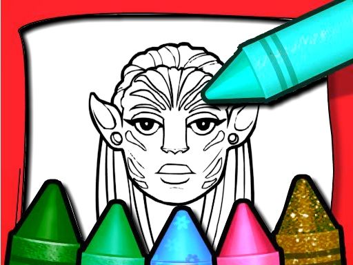 Avatar Coloring Book - browser game screenshot