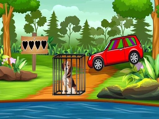 Rescue The Cute Dog - browser game screenshot