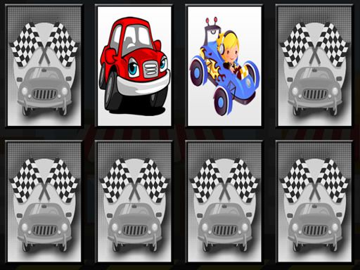 Racing Cars - Memory Game - browser game screenshot
