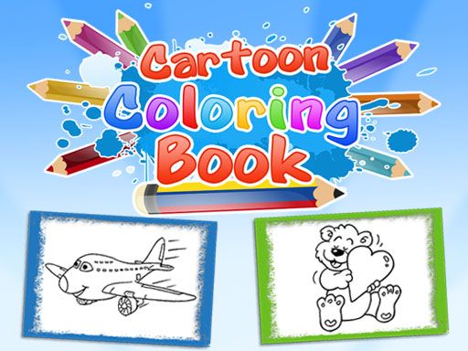 Cartoon Coloring Book Game - browser game screenshot