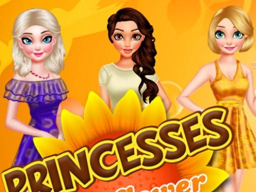 PRINCESSES SUNFLOWER DELIGHT - browser game screenshot