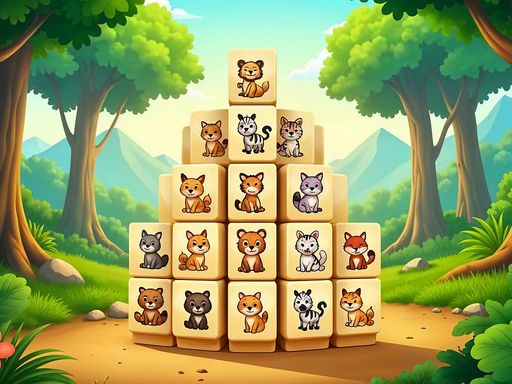 Animal Kingdom Mahjong - browser game screenshot