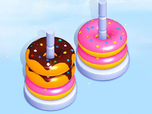 Donut Sort Fun - browser game screenshot