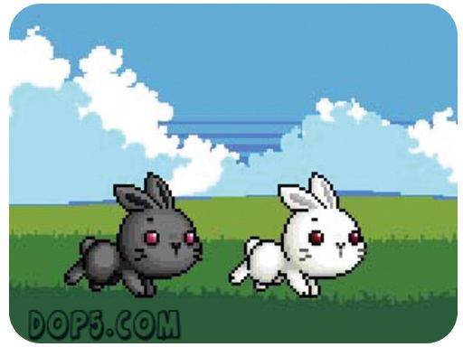 Bu Bunny Two Rabbit - browser game screenshot