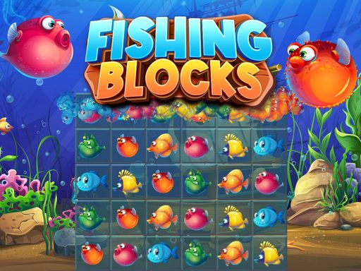 Fishing Blocks - browser game screenshot