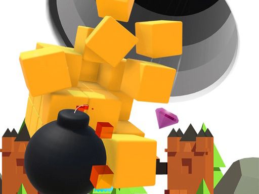 Hole Vs Bombs - browser game screenshot