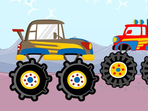Fun Monster Trucks Jigsaw - browser game screenshot
