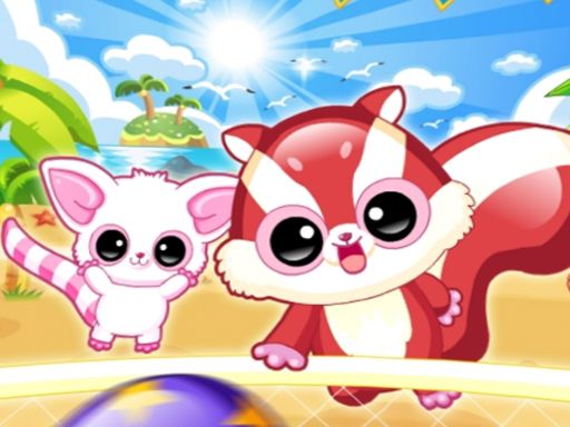 Racoon Headball Game - browser game screenshot