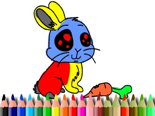 BTS Rabbit Coloring Book - browser game screenshot