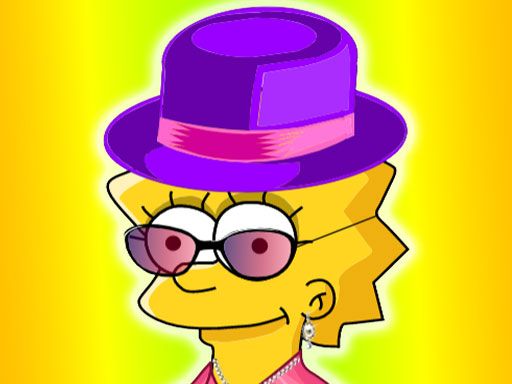 Lisa Simpson Dressup - browser game screenshot