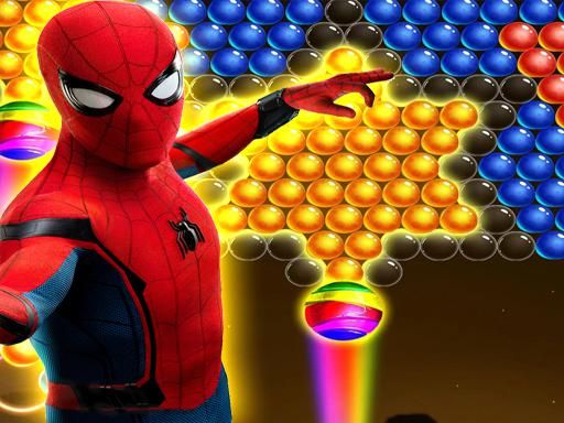 Spiderman Bubble Shooter - browser game screenshot