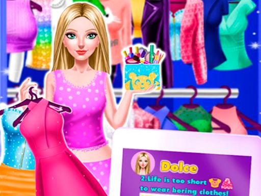 Internet Fashionista Dress Up - browser game screenshot
