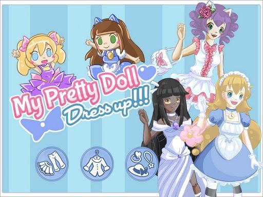 My Pretty Doll : Dress Up - browser game screenshot